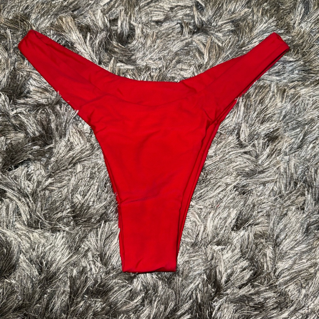 Vibrant Red Bikini Bottom